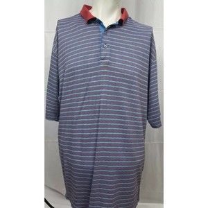 Legends By Hogan Golf Red Collared Blue/Red Polo Shirt Size XL